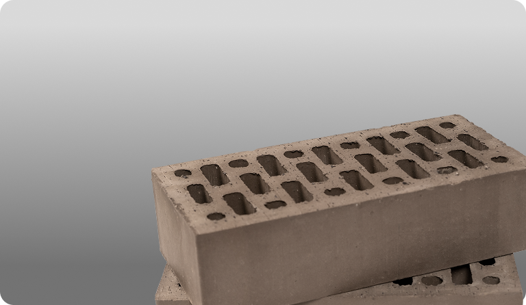 Лицевой кирпич керамический одинарный графит