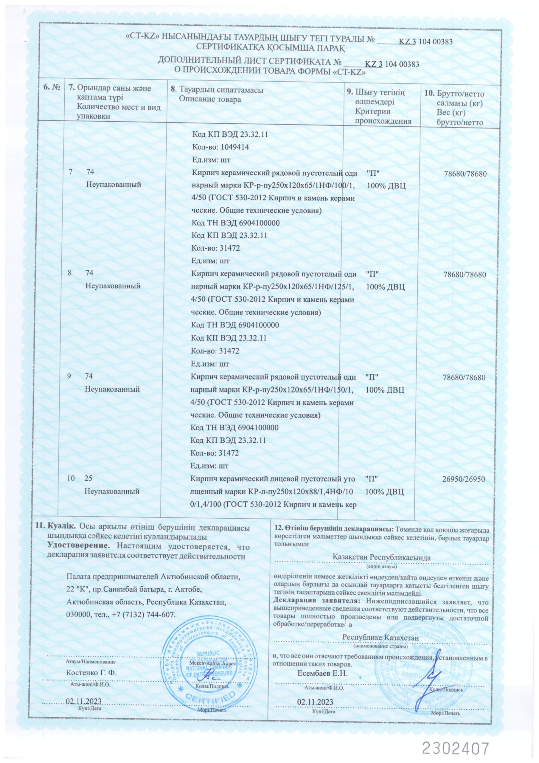 Сертификат 17