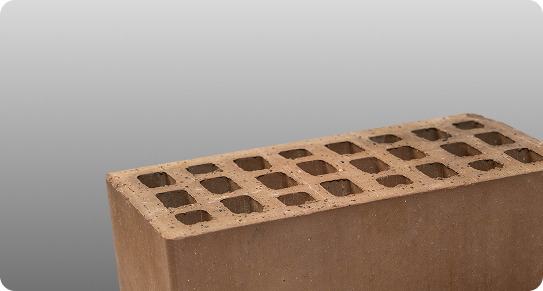 Лицевой кирпич керамический утолщённый капучино